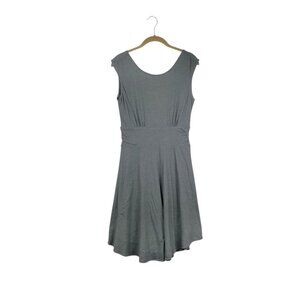Prana Jola Dress Small Blue Gray Stretch Knit Sleeveless Casual Comfort Wear